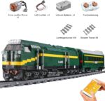 Mould King 12001 -RC NJ2 Diesellokomotive mit Motor und Schienen -Neu-2086 Teile – Bild 3