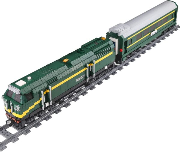 Mould King 12001 -RC NJ2 Diesellokomotive mit Motor und Schienen -Neu-2086 Teile – Bild 2