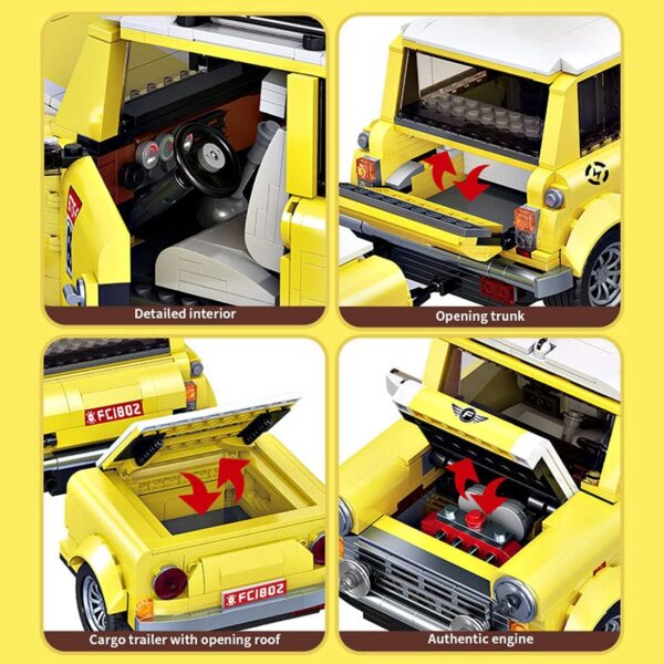 Forange Block FC1802 Camper mit Anhänger Bausatz 1546 Teile – Bild 3