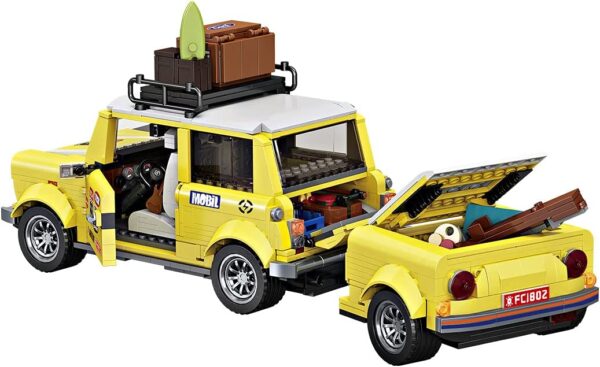 Forange Block FC1802 Camper mit Anhänger Bausatz 1546 Teile – Bild 4