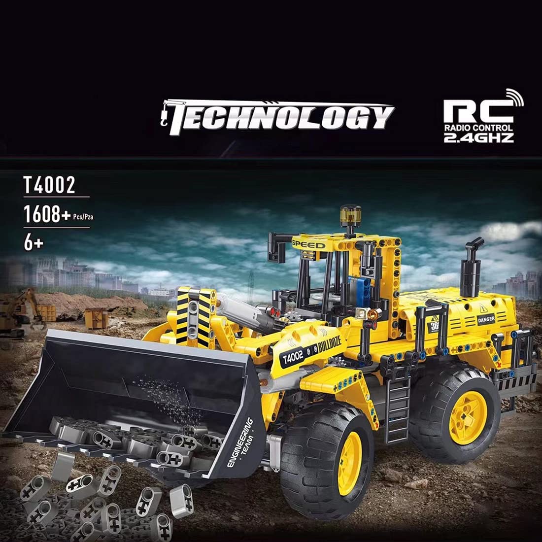 4002-1.jpg TGL T4002 |/ Radlader | RC | 1608 Teile | NEU & OVP – Bild 1