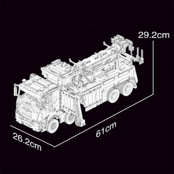 TGL T4007 | Feuerwehrkran / Fire Rescue Truck | RC | 5.030 Teile | NEU & OVP – Bild 5