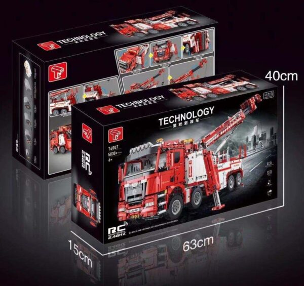 TGL T4007 | Feuerwehrkran / Fire Rescue Truck | RC | 5.030 Teile | NEU & OVP – Bild 6
