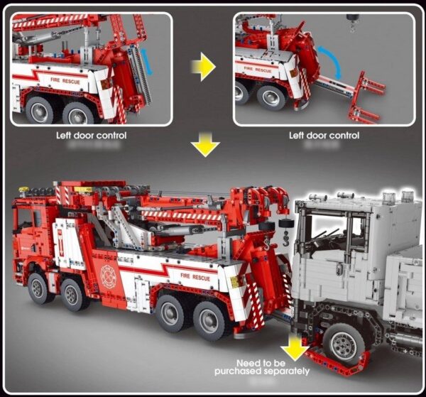 TGL T4007 | Feuerwehrkran / Fire Rescue Truck | RC | 5.030 Teile | NEU & OVP – Bild 7