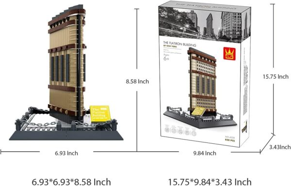 Wange Flatiron 4220 Building New York Architektur-Modell – Bild 3