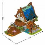 UrGe 50104 Mittelalterliche Stadt - Wassermühle 2053 Teile OVP – Bild 5