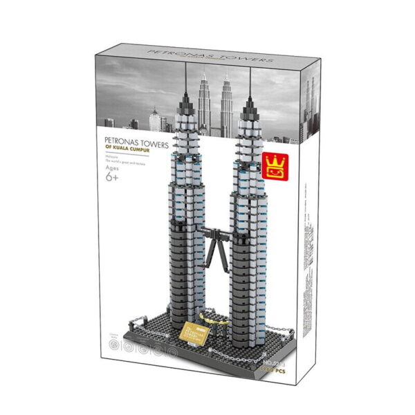 Wange 5213 Architektur Bausatz Petronas Tower 1175 Teile – Bild 5
