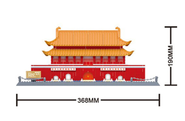 Wange 5218 Architektur Tiananmen Tower 823 Teile – Bild 2