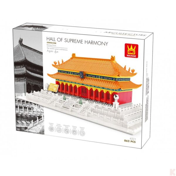 Wange 6221 Architektur Hall of Supreme Harmony 862 Teile – Bild 3