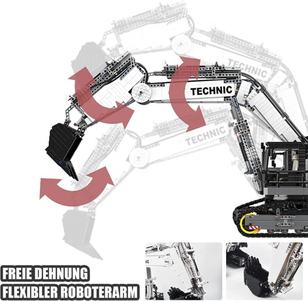 YC-GC004 Happy Build Schaufelbagger 4342 Teile – Bild 5