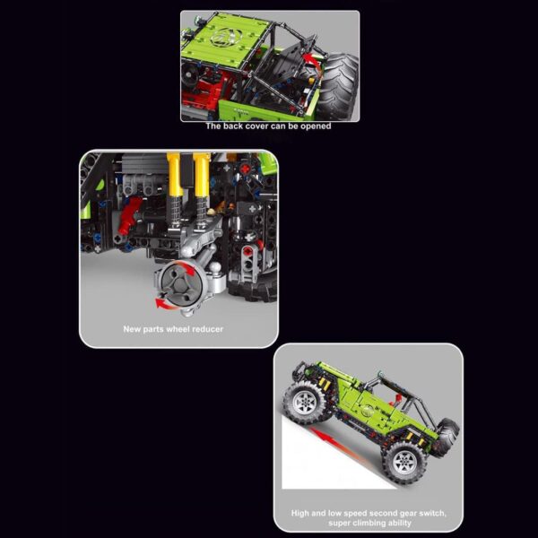 TLG Geländewagen Grün Trailcat T5010 High-tech MOC Off-road – Bild 5
