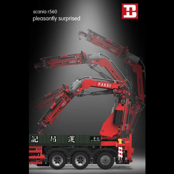 Happy Build YC-GC008 - Pneumatic Crane Truck - RC - 3.925 Teile – Bild 3