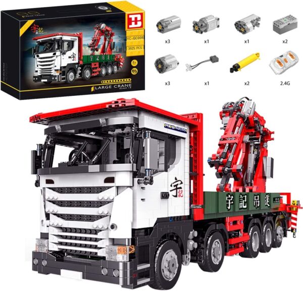 Happy Build YC-GC008 - Pneumatic Crane Truck - RC - 3.925 Teile – Bild 7