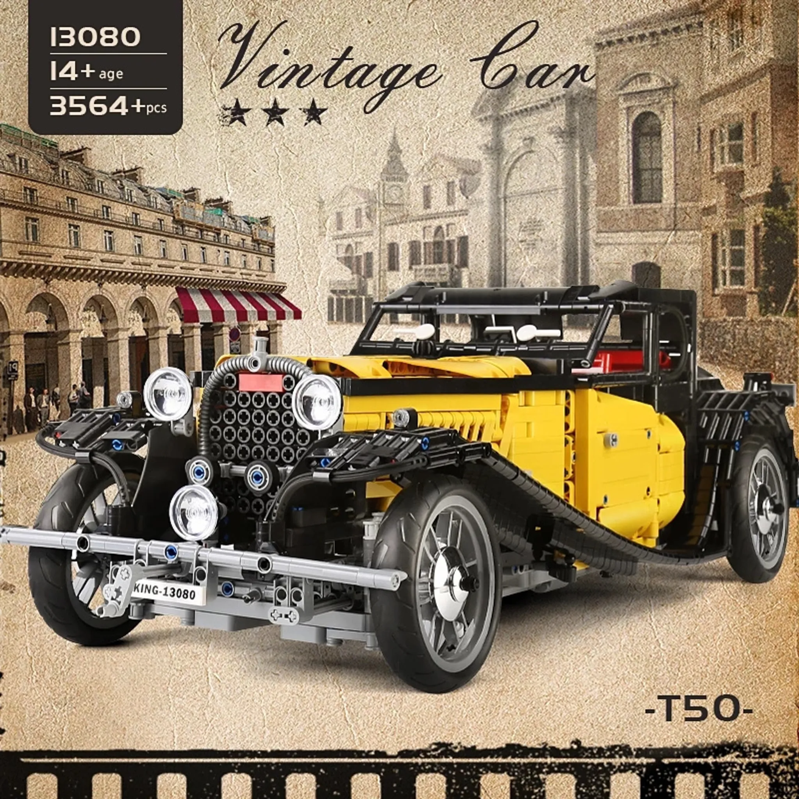 Mould-King-13080-Oldtimer-Bugatti-50T_1.png Mould King 13080 (statische Version) Oldtimer Bugatti 50T – Bild 1