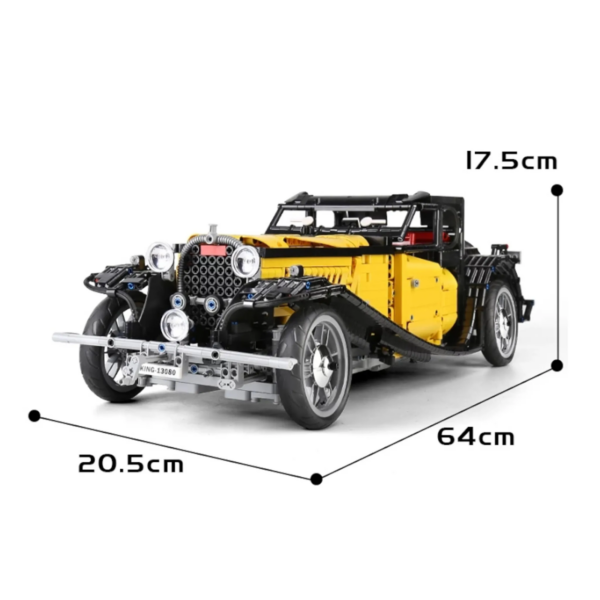 Mould King 13080 (statische Version) Oldtimer Bugatti 50T – Bild 2