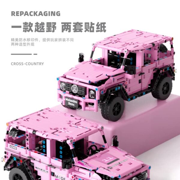 TGL T2003 Geländewagen Offroad in Pink 939 Teile OVP – Bild 3