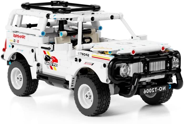2004-1.jpg TGL T2004 Geländewagen Offroad in Weiss 769 Teile OVP – Bild 1