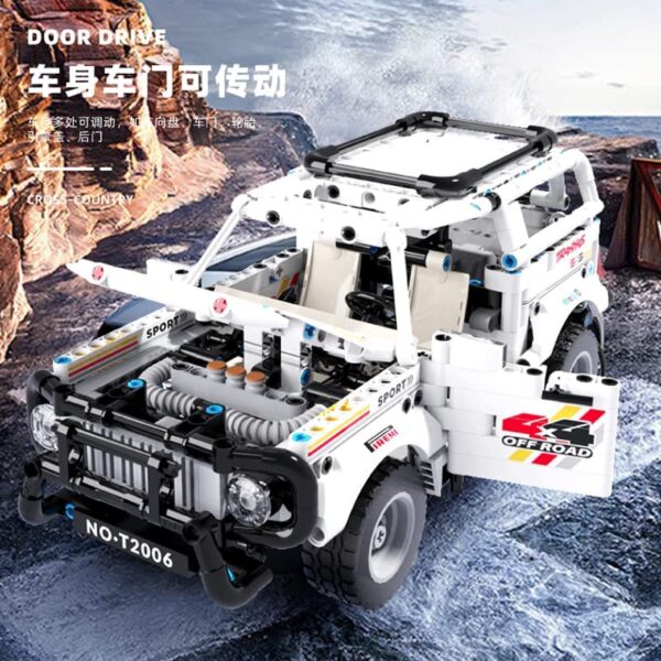 TGL T2004 Geländewagen Offroad in Weiss 769 Teile OVP – Bild 2