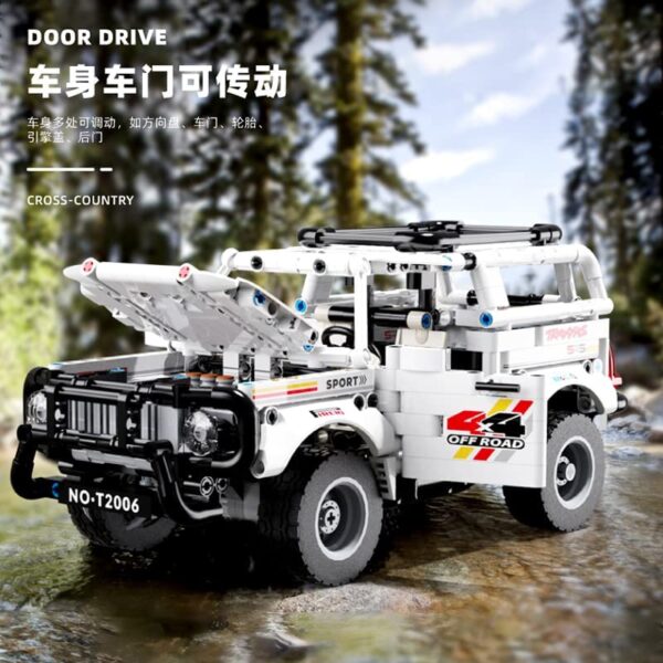 TGL T2004 Geländewagen Offroad in Weiss 769 Teile OVP – Bild 4