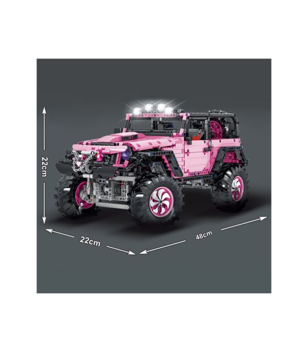 MORK Technol 022010-1 |Geländewagen pink| 2471 Teile | NEU - OVP – Bild 4