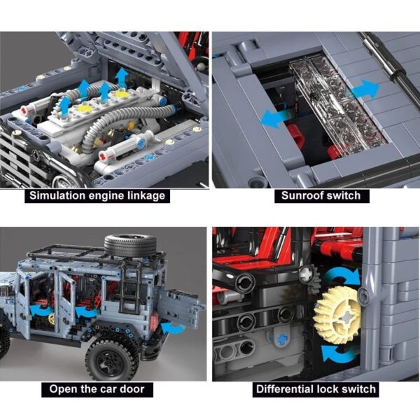 TGL T5015 Geländewagen Offroad in Sandblau 2860 Teile OVP – Bild 3