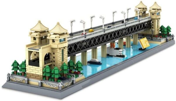 Wange 6223 Architektur Yangtze Brücke in Wuhan 1452 Teile Neu OVP – Bild 2