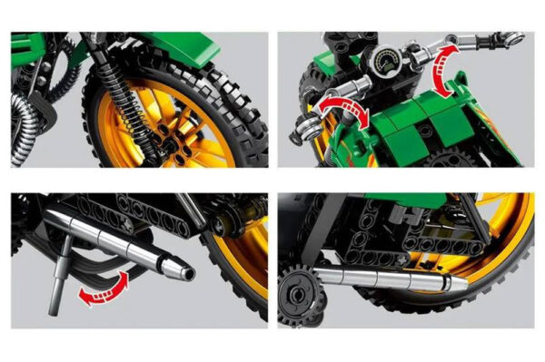 SEMBO BLOCK 701010 RC Technik Motorrad Bauset Spielzeug in OVP – Bild 2