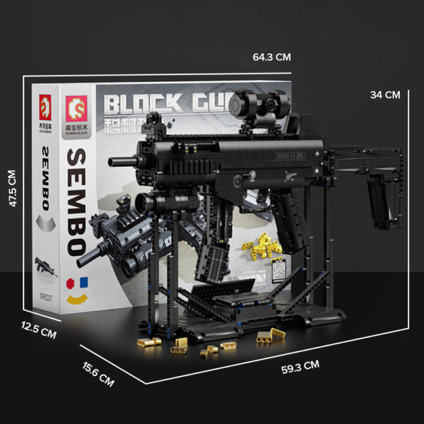 SEMBO BLOCK 702980 MP5 Gewehr/ Bauset / Spielzeugset in OVP/ – Bild 5