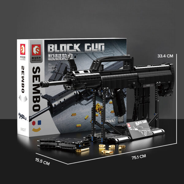 SEMBO BLOCK 702990 Sturmgewehr/ Bauset / Spielzeugset in OVP/ – Bild 5