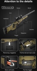 CADA C81053 Scharfschützengewehr Sniper 978 Teile Neu-OVP – Bild 4