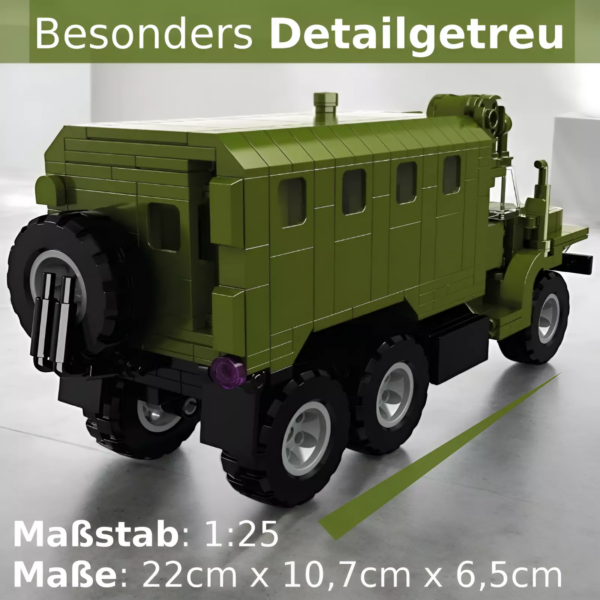 LKW Bundle Klemmbausteinset (UAZ Krankenwagen Kleinbus + URAL Expeditionsmobil + Kamaz LKW Tankwagen – Bild 6