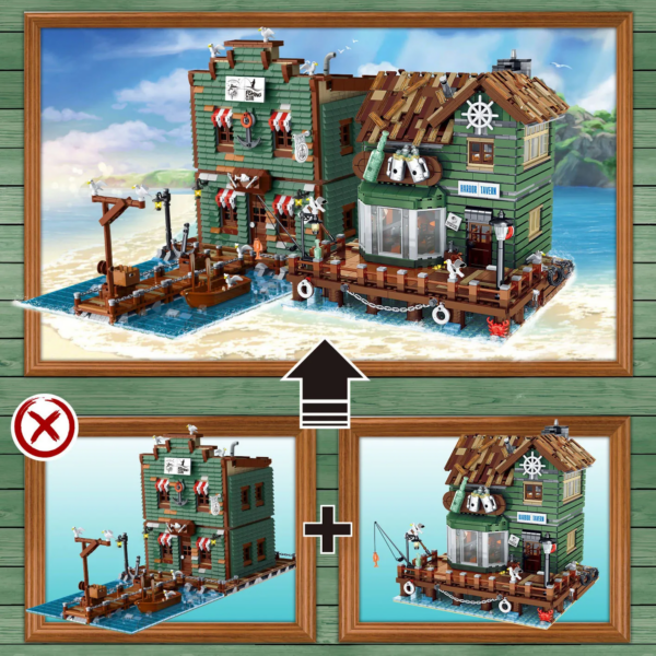 XMork 30108 Harbor Tavern- Kneipe 3103 Teile NEU OVP – Bild 3