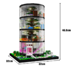 Mould King 16013 – Transparenter Urban Oasis Tower – Bild 3