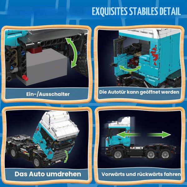 Mould King 13203 – Scania Sattelschlepper – Bild 6