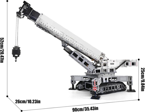 Mould King 17002 – Liebherr LTR 11200 Raupenkran – Bild 6