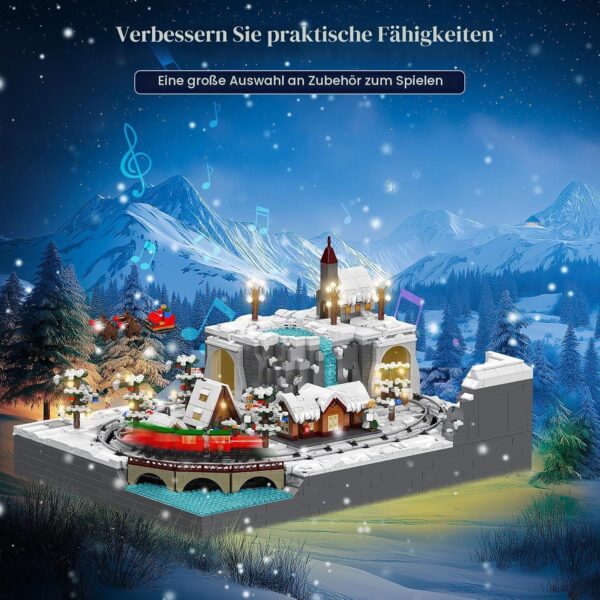 Mould King 12029 – Christmas Train Wonderland – Bild 3