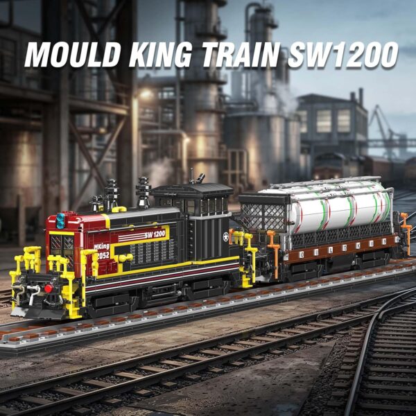 Mould King 12052 – SW1200 Klassische Diesel-Rangierlokomotive – Bild 4