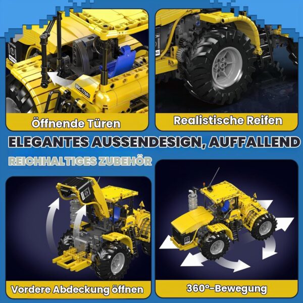 Mould King 17081 – Ferngesteuerter Knicklenker-Traktor – Bild 6