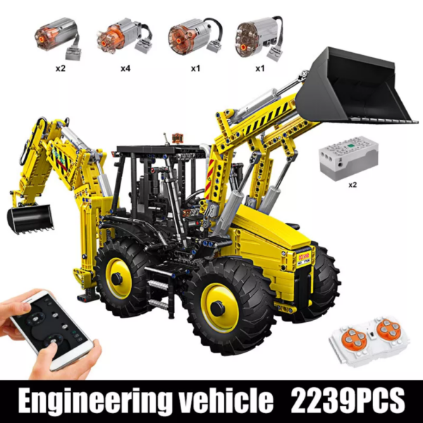 Mould King 17036 – RC Bagger & Bulldozer 2-in-1 – Bild 3