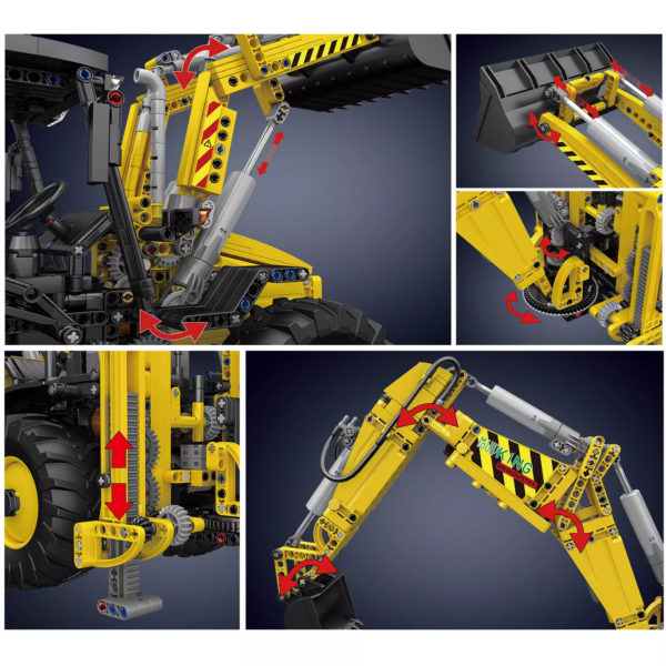 Mould King 17036 – RC Bagger & Bulldozer 2-in-1 – Bild 5