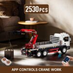 Mould King 17063 – RC LKW mit Ladekran – Bild 6