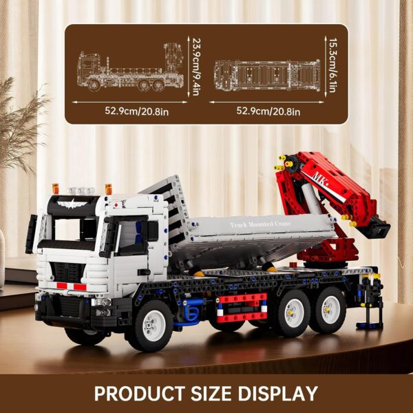 Mould King 17063 – RC LKW mit Ladekran – Bild 5